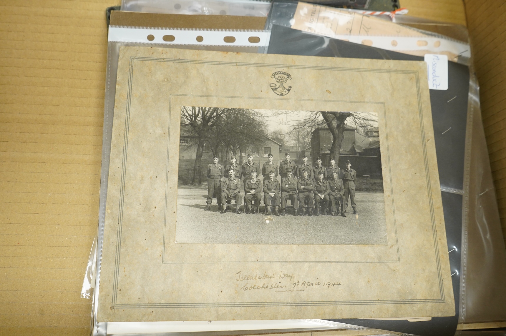 An archive of medals, papers and photographs, mainly relating to Captain Edwin Herbert ‘Teddy’ Bath, of the Somerset Light Infantry (Prince Albert’s), comprising of; four WWII medals including the Africa star and the 193